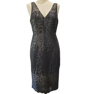Nicole Miller Elegant Black Lace Dress